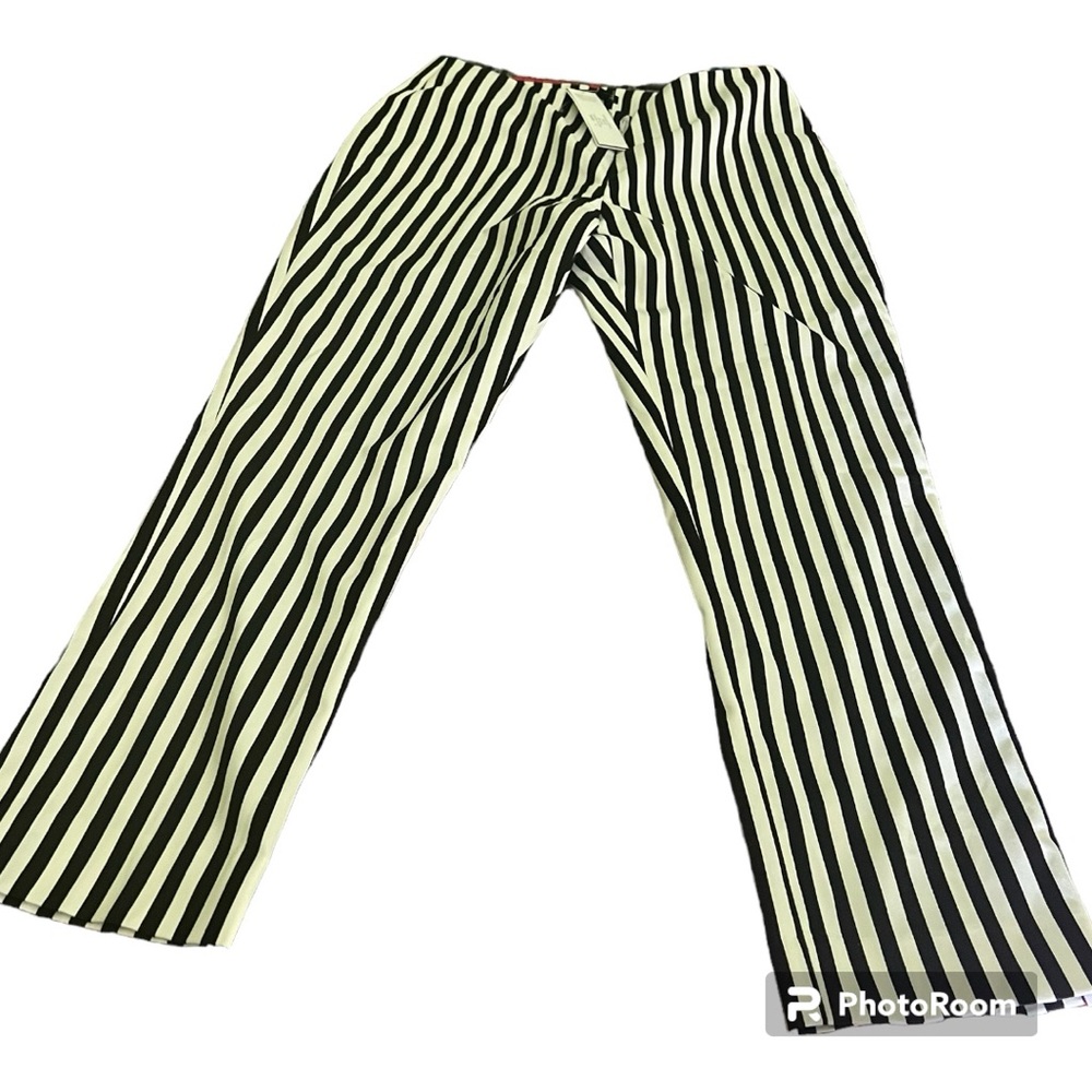 Peace of Cloth Jerry black/white striped size 4 pants New With Tags